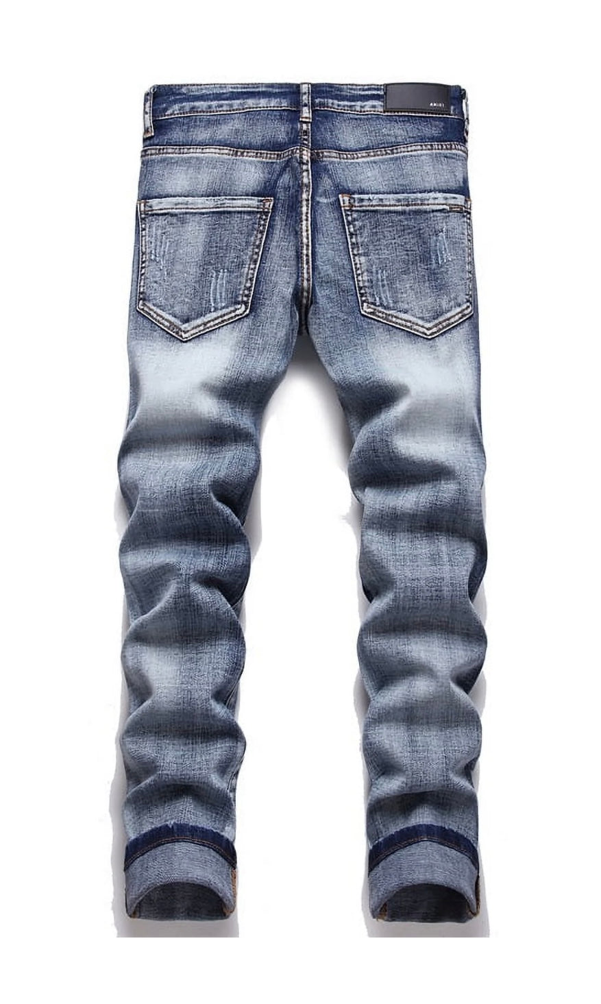 Amiri Jeans Blue w/ Black Print/Graff Style