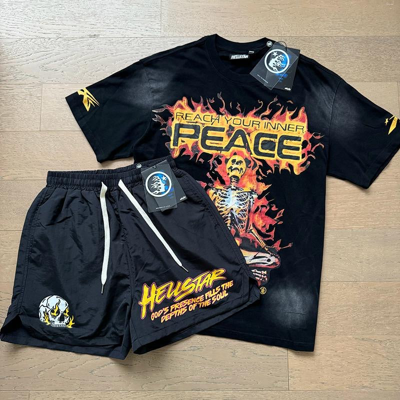 “ReachYourInnerPeace” Unisex Shorts Set