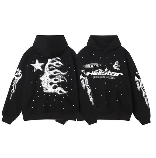 Black/White Dot Unisex Hoodie