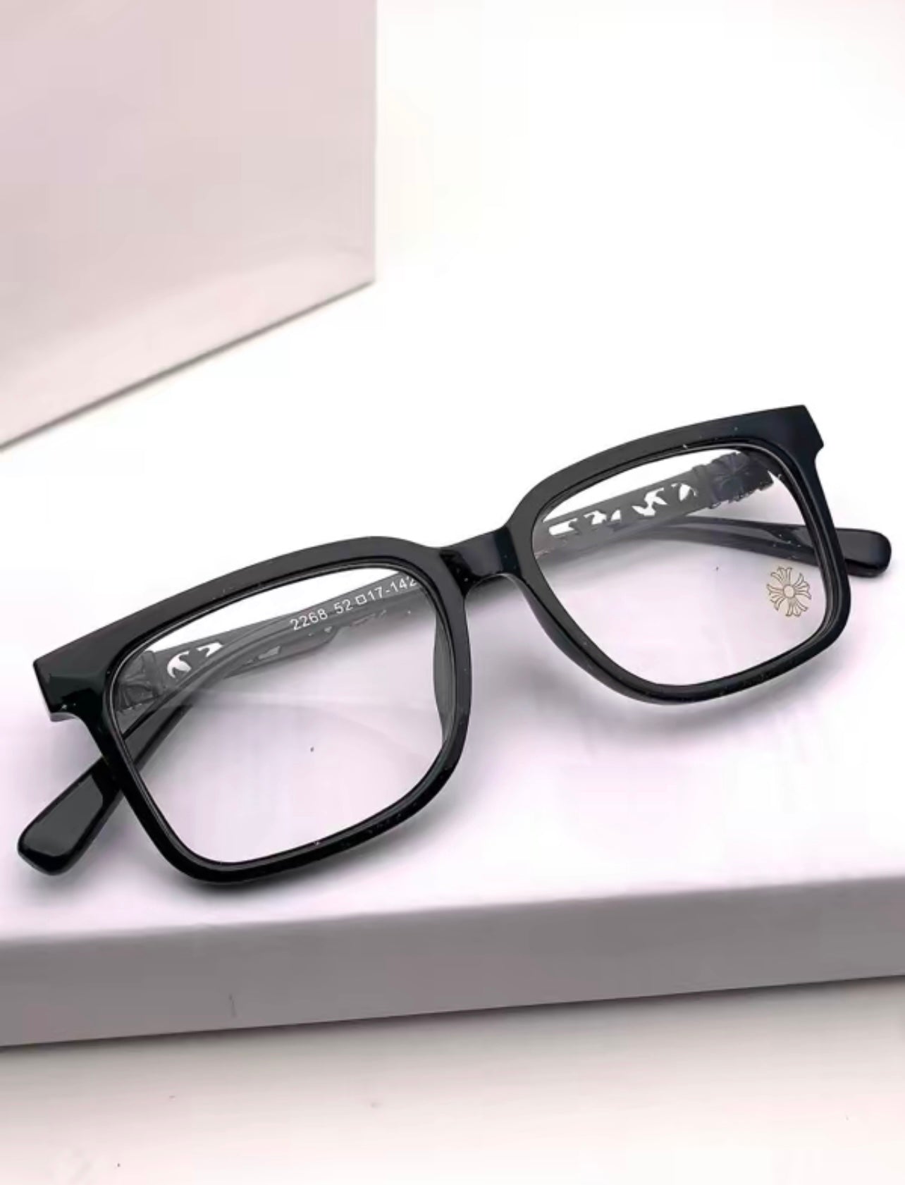 C.H Black Cross Design Glasses