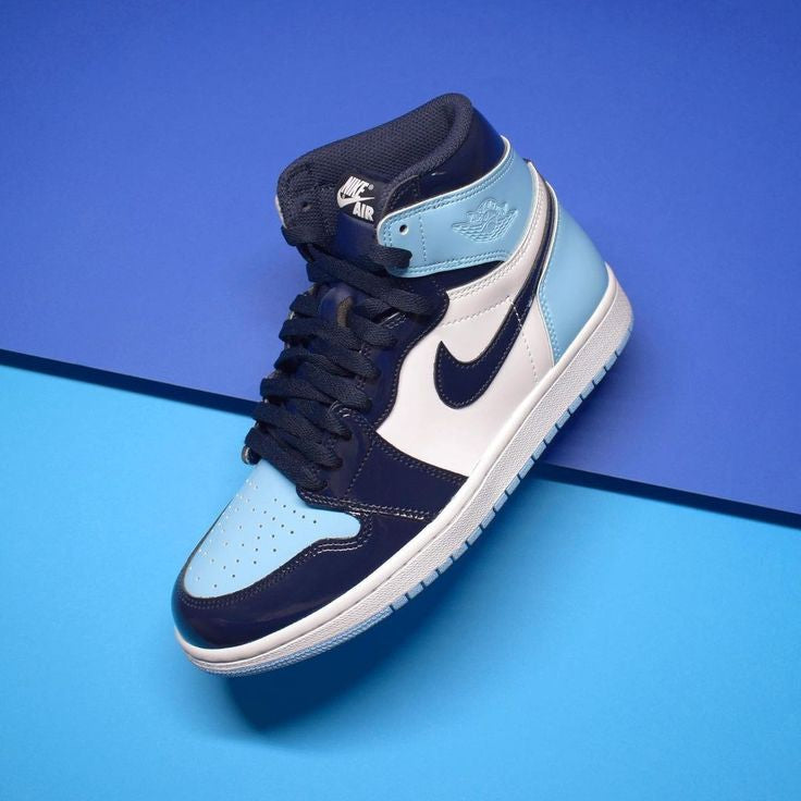 UNC Patent Light Blue Navy Retro 1