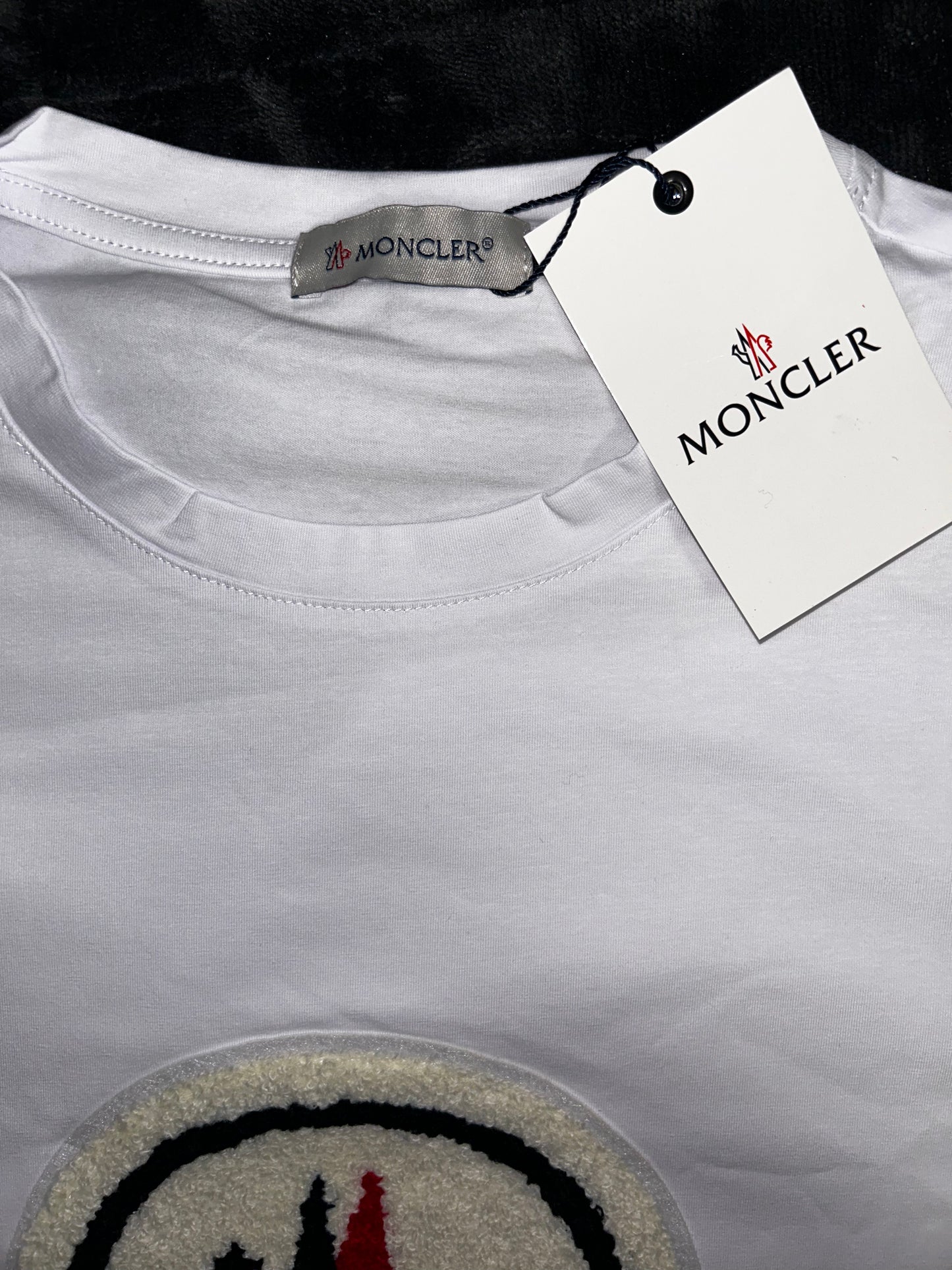 Moncler Flocked Tee (White)