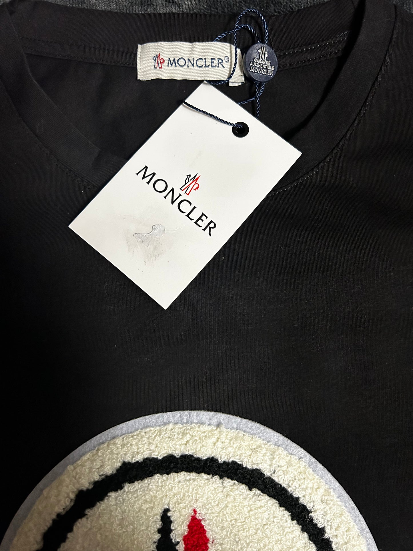 Moncler Flocked Tee (Black)