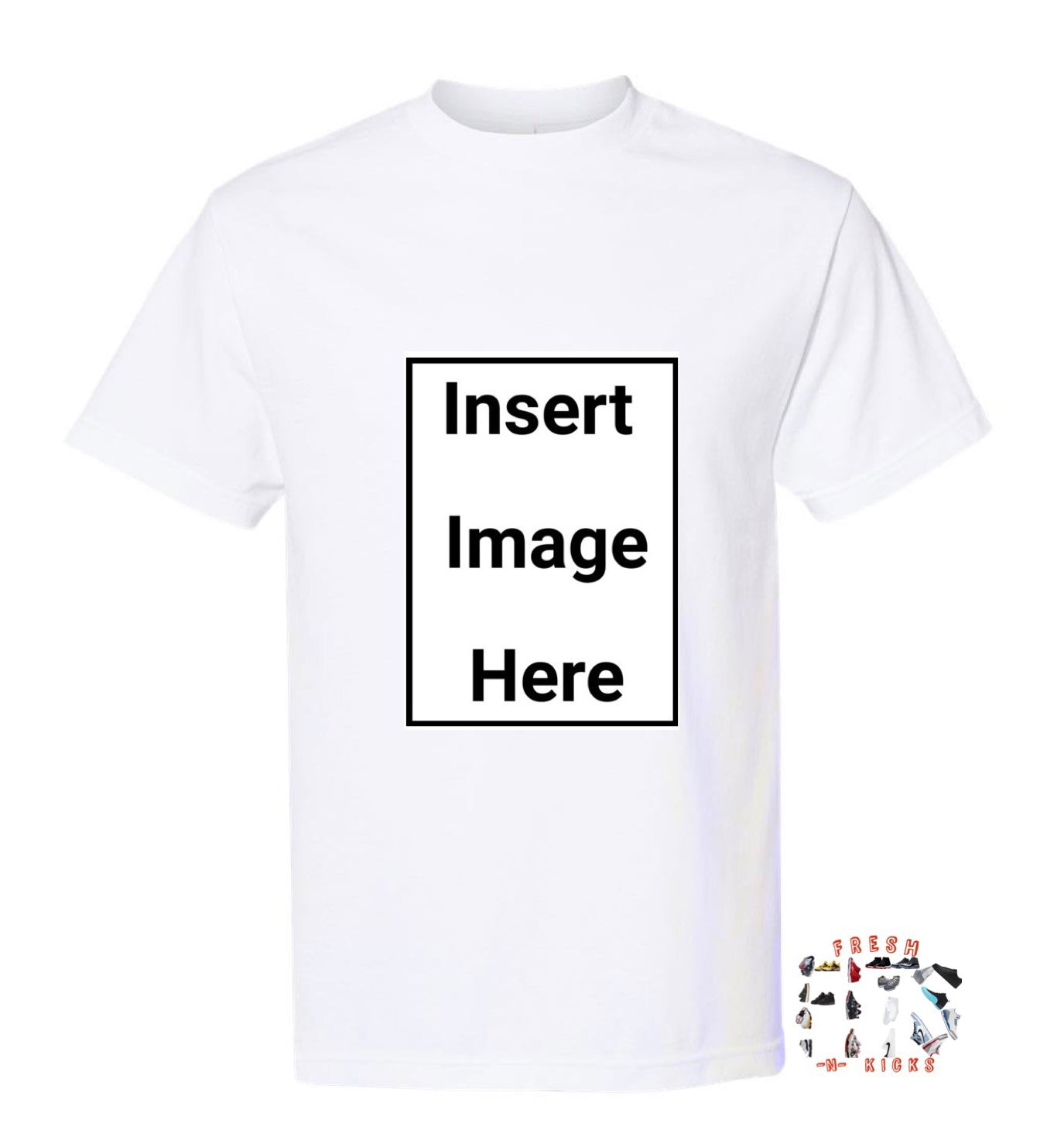 Custom Image 8x10” W/ Blank Tee